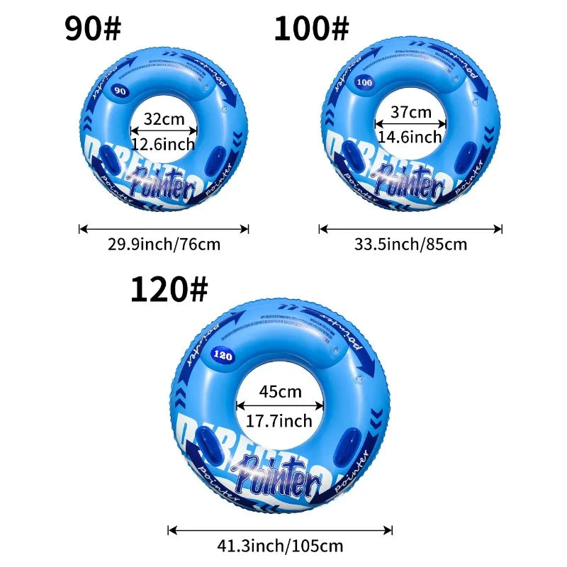 Double Airbag Swimming Rings Thickened Anti-rollovers for Adults Children, Floating Equipment, Beach Toys, Inflatable Life Buoys