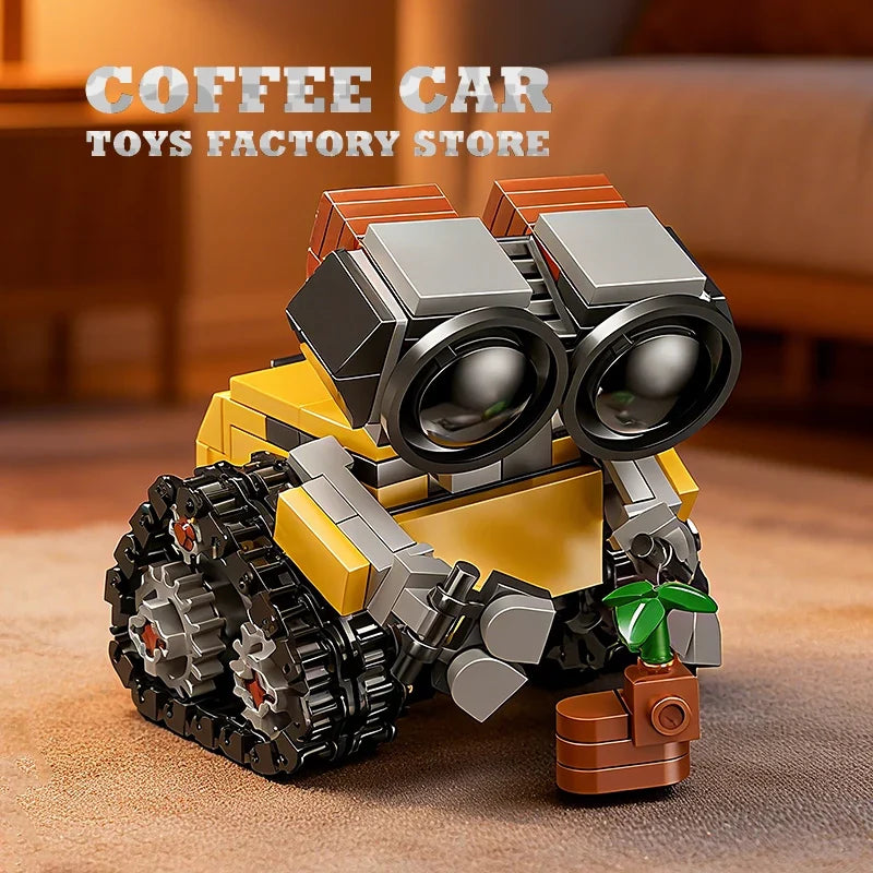 Space Mini Robot MOC Building Bricks Toys 217Pcs Tracked Bot Model Classic Movie Sci-Fi Blocks Dolls Kids Adult Christmas Gifts
