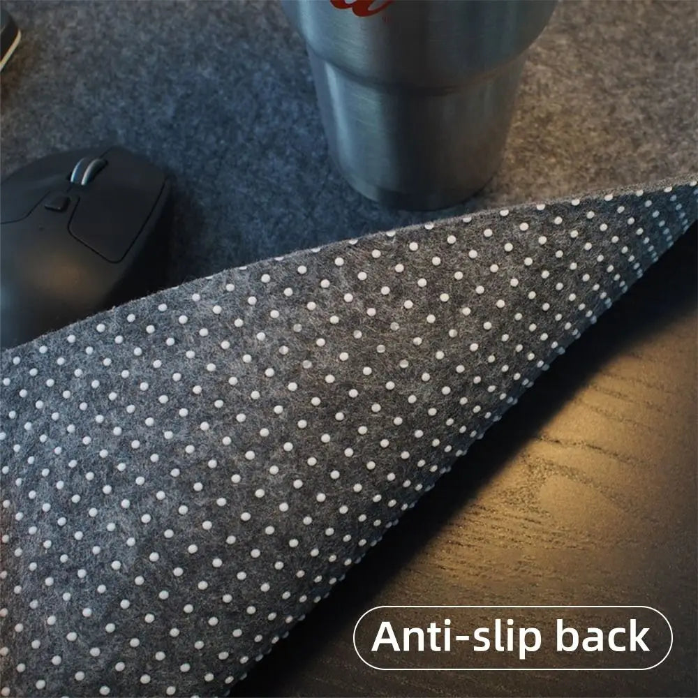 Large Wool Felt Mouse Pad – Non-Slip Writing Mat & Keyboard Desk Protector for Home, Office, and Gaming