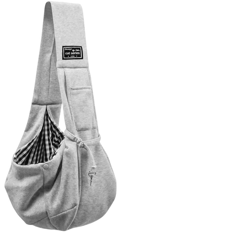 Cotton Dog Sling Carrier – Crossbody Travel Bag