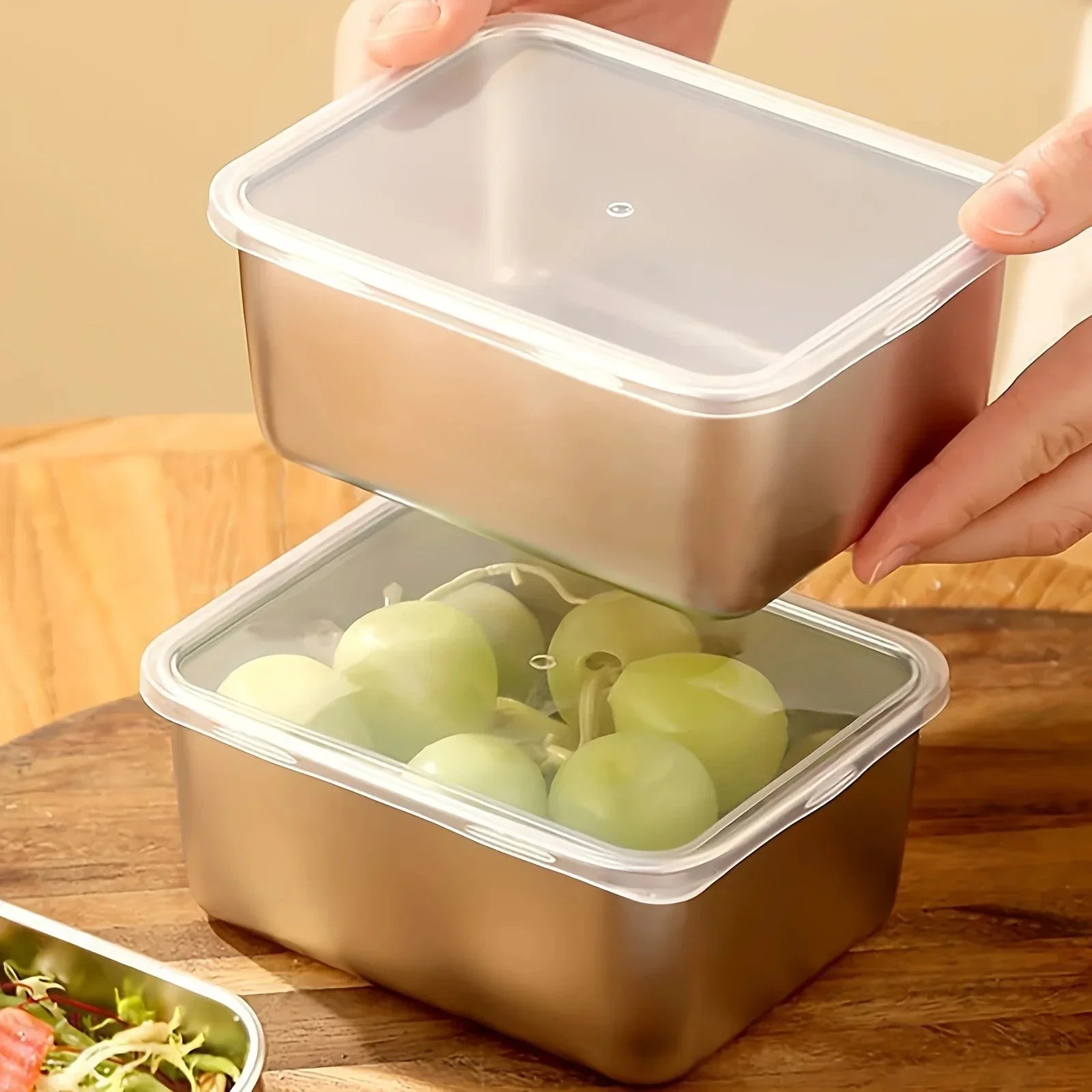 Eco-Friendly Stainless Steel Food Storage Set – Leakproof, Reusable & Perfect for On-the-Go
