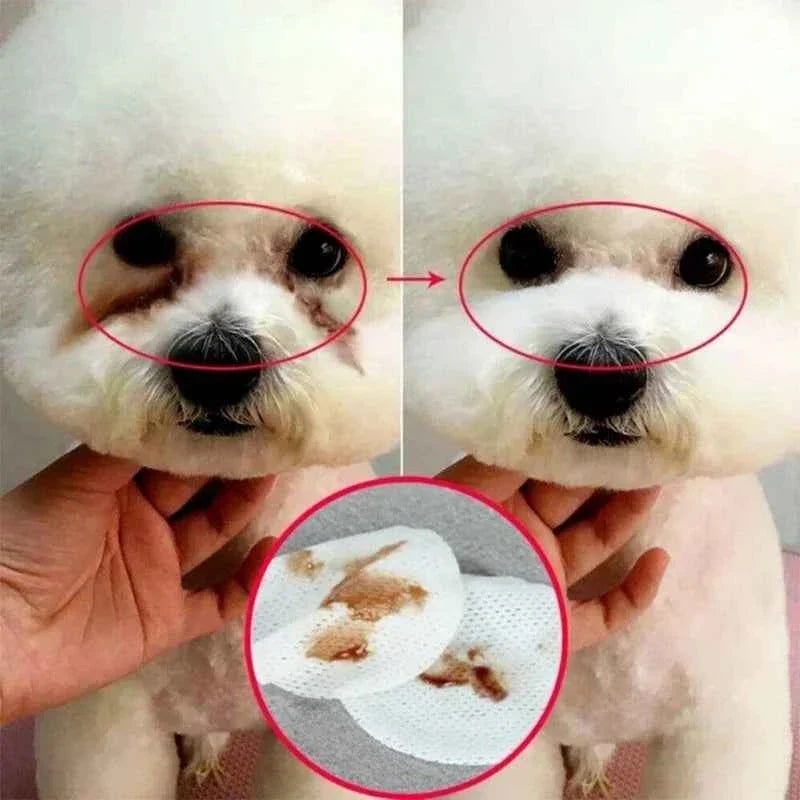 Gentle Pet Eye Wipes for Tear Stains 130 Pcs