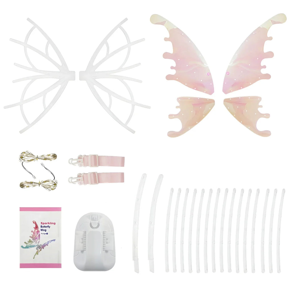 Luminous butterfly electric wings music fairy wings angel props gift