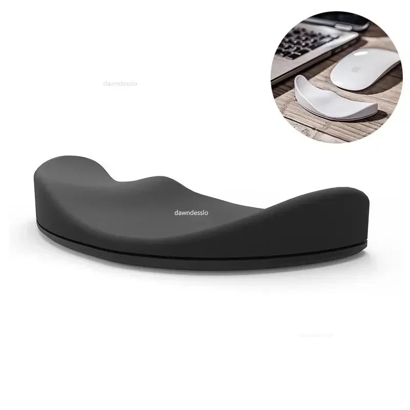 Ergonomic Silicone Mouse Pad with Wrist Rest – Non-Slip Gel Support Mat for Office, Gaming, and PC