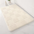 Thick Striped Absorbent Floor Mat – Non-Slip Cotton Velvet Bathroom Rug