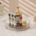 360-degree rotating kitchen storage organizer - multi-functional condiment (sauce and vinegar) rack - desktop fruit tray