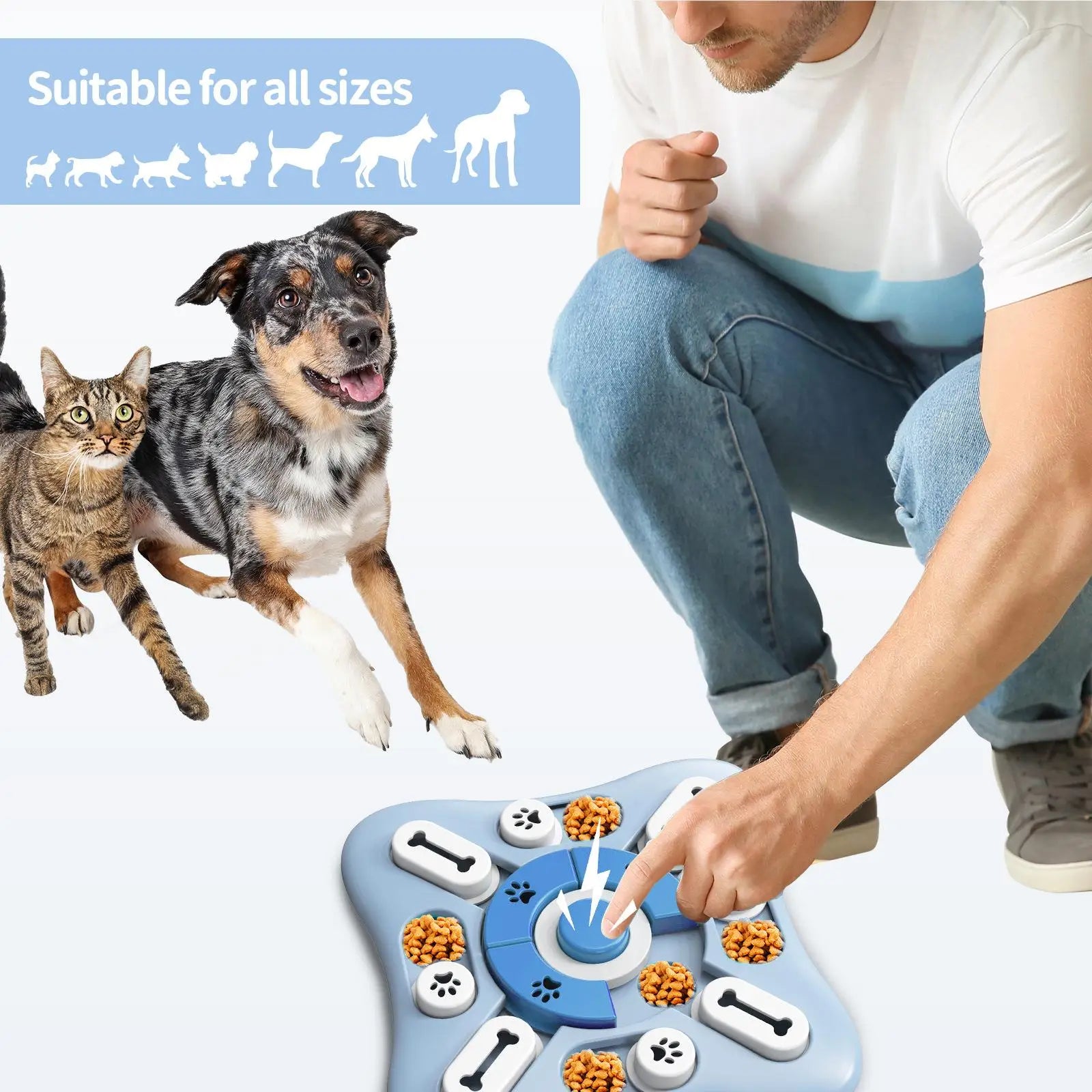 Interactive Dog Treat Puzzle Toy for Mental Stimulation