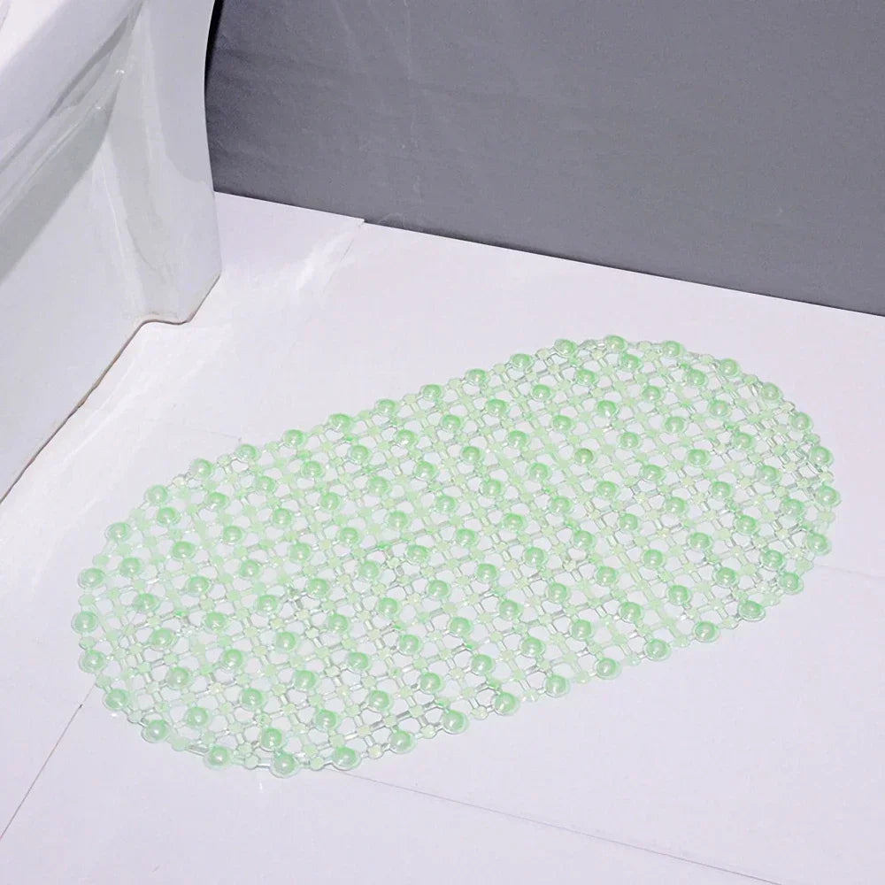 Non-Slip Bathroom Mat with Suction Cups – Massage Bath Tub Shower Rug
