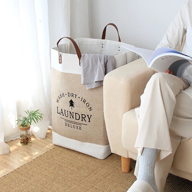 Eco-Friendly Foldable Laundry Basket – Large & Portable