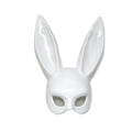 1pcs Black White Rabbit Mask Halloween Party Decoration Party Long Ears Rabbit Bunny Mask Costume Cosplay ﻿