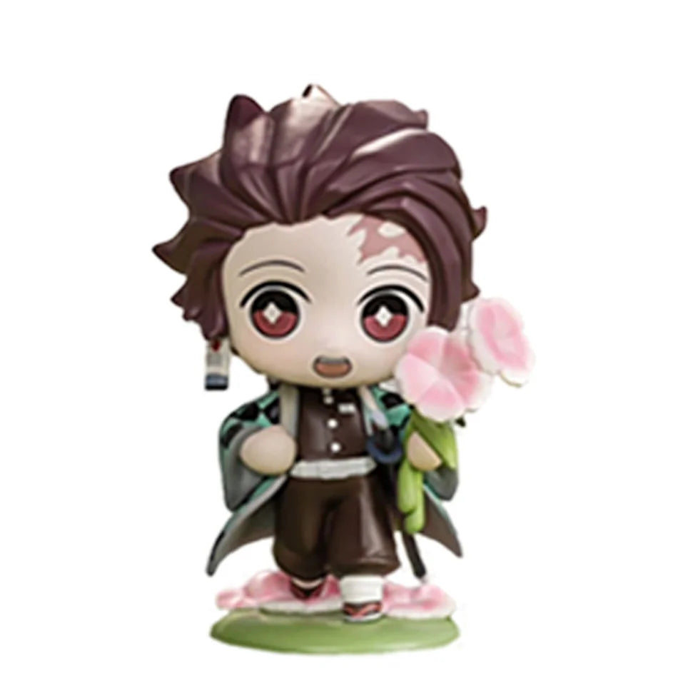 Demon Slayer Tanjiro Kamado Nezuko anime cartoon figure blind box creative personalized statue model ornament surprise gift box