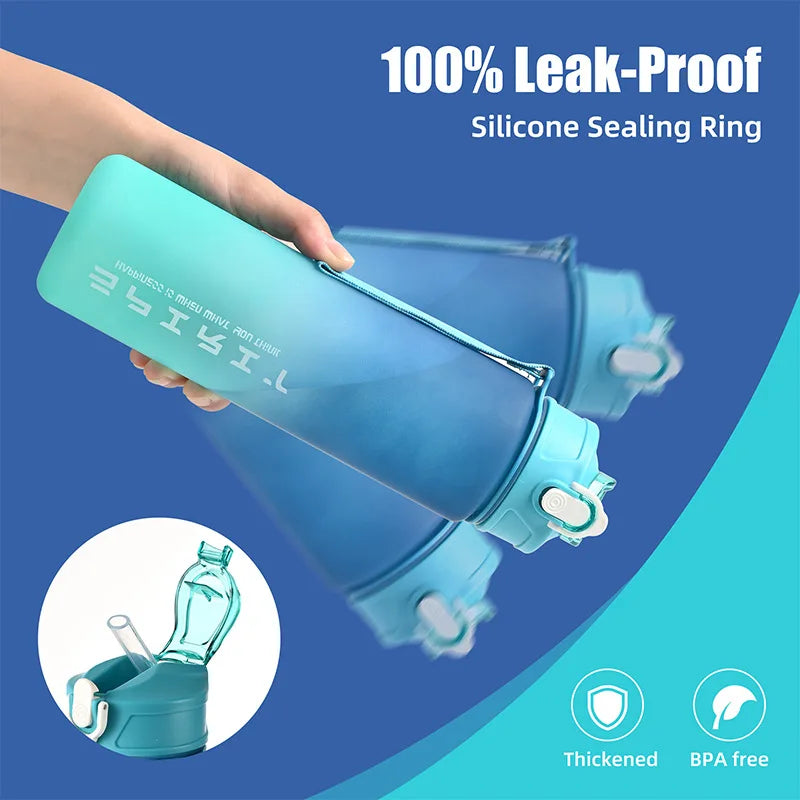 1PCS 800ML Large Capacity Sports Water Bottle – Leak-Proof, Portable Plastic Cup for Gym, Outdoor, Travel & Fitness