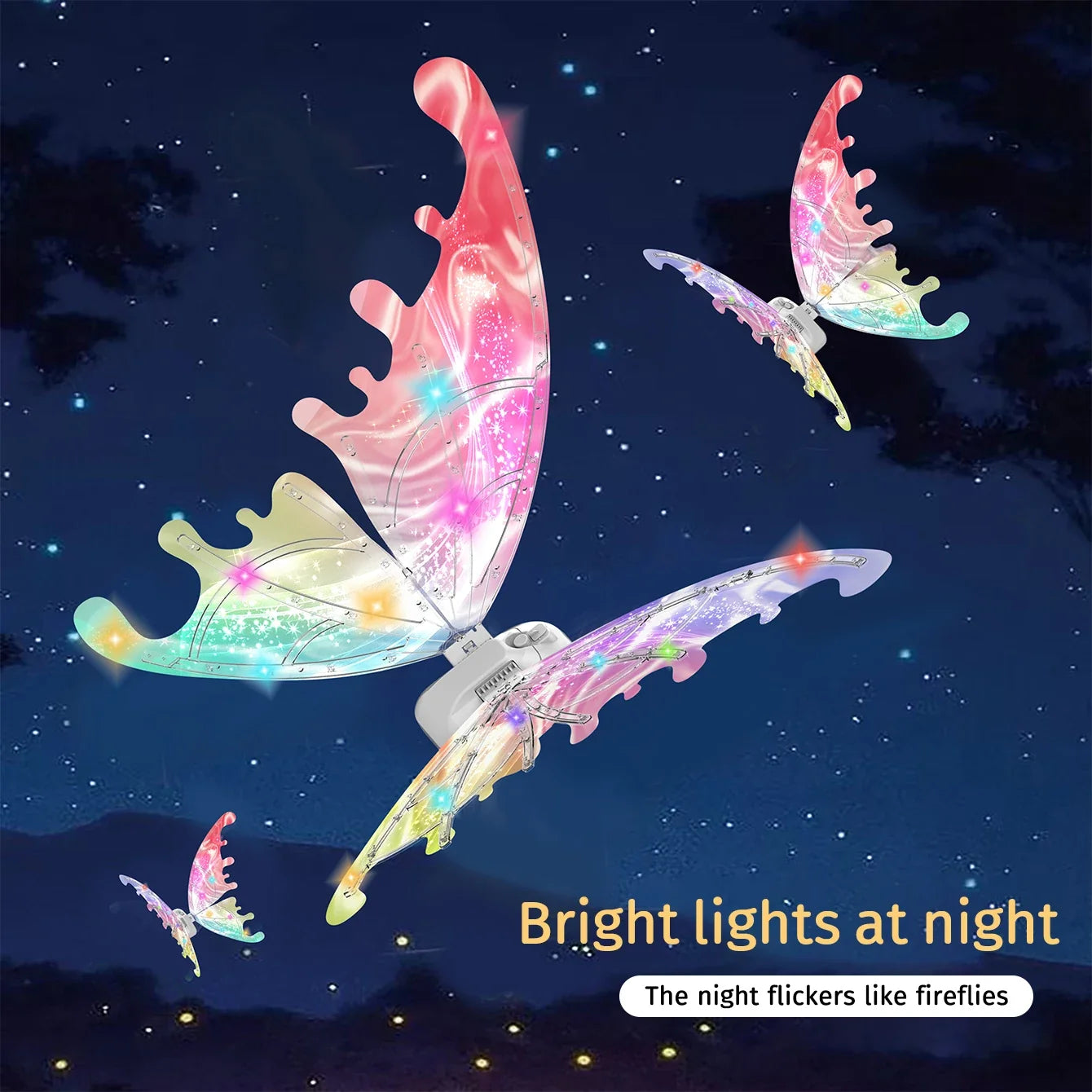 Luminous butterfly electric wings music fairy wings angel props gift