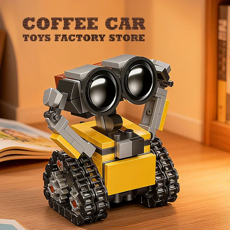 Space Mini Robot MOC Building Bricks Toys 217Pcs Tracked Bot Model Classic Movie Sci-Fi Blocks Dolls Kids Adult Christmas Gifts