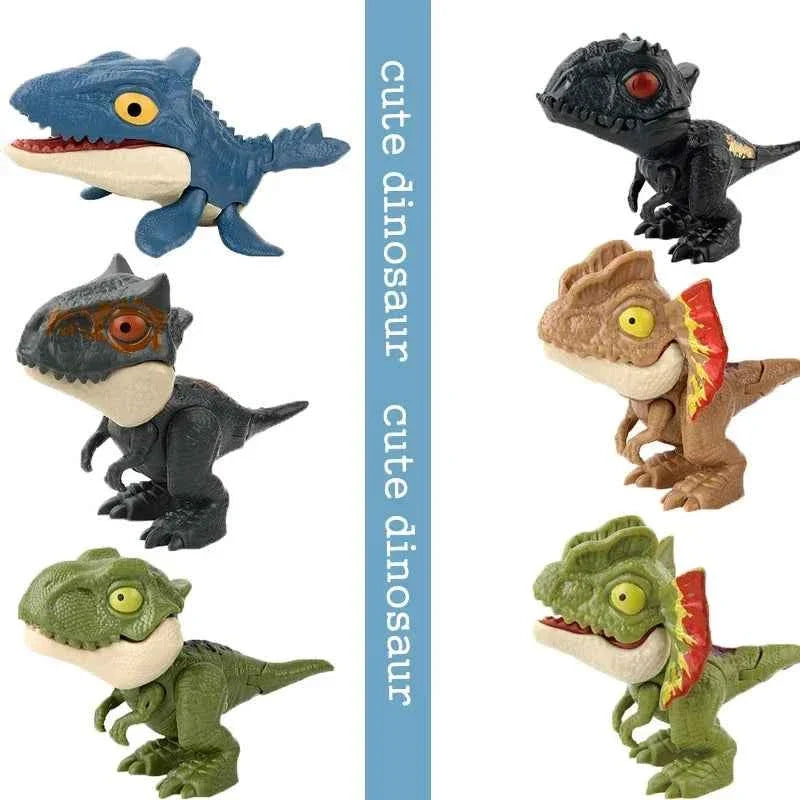 Jurassic Finger Dinosaur  Tyrannosaurus Model Toys for Kids Finger Biting Dinosaurs Movable Joints Dinosaur Toy for Boy Gift