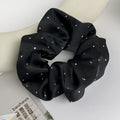 1/3PCS Satin Scrunchies with Rhinestones – Soft & Comfortable Hair Ties for Ponytails and Stylish Hair Accessories