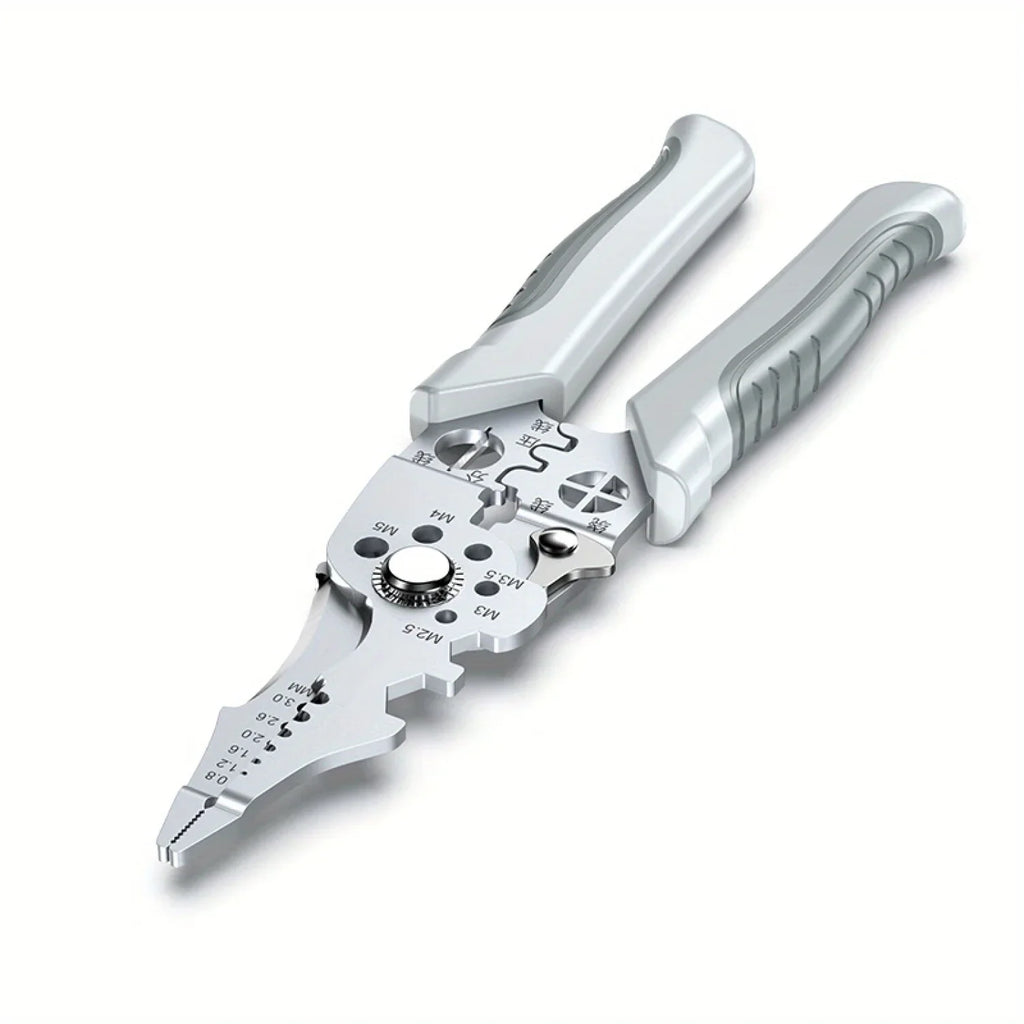 Multifunctional Electrician Pliers, 6-in-1 Wire Stripper Separator, Cutting and Crimping Tool for Cable Repair and Installation