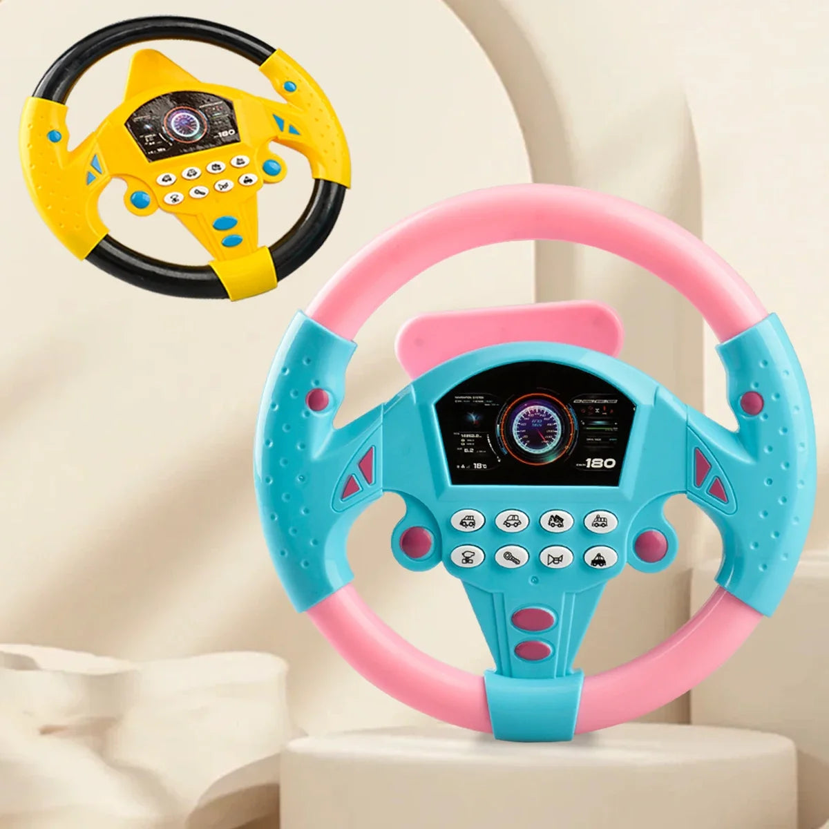 Simulation Steering Wheel Toys Education Music Simulation Car Driving Rotation Vocal Toy Gifts for boys and girls