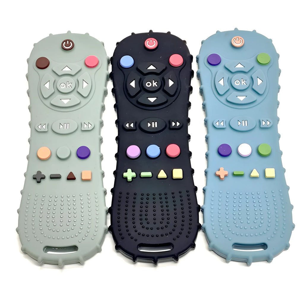 Baby Remote Control Teether – Silicone Pacifier Bracelet, Anti-Biting Gloves & Teething Stick for Infants