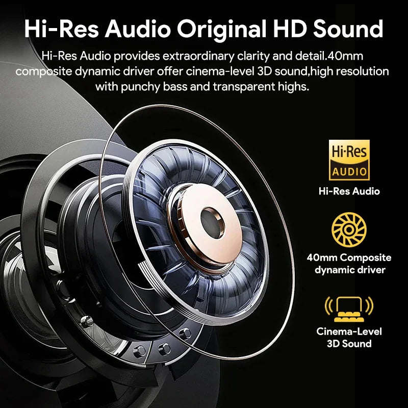 QCY H3 ANC Wireless Headphones – Hi-Res Over-Ear Bluetooth 5.4