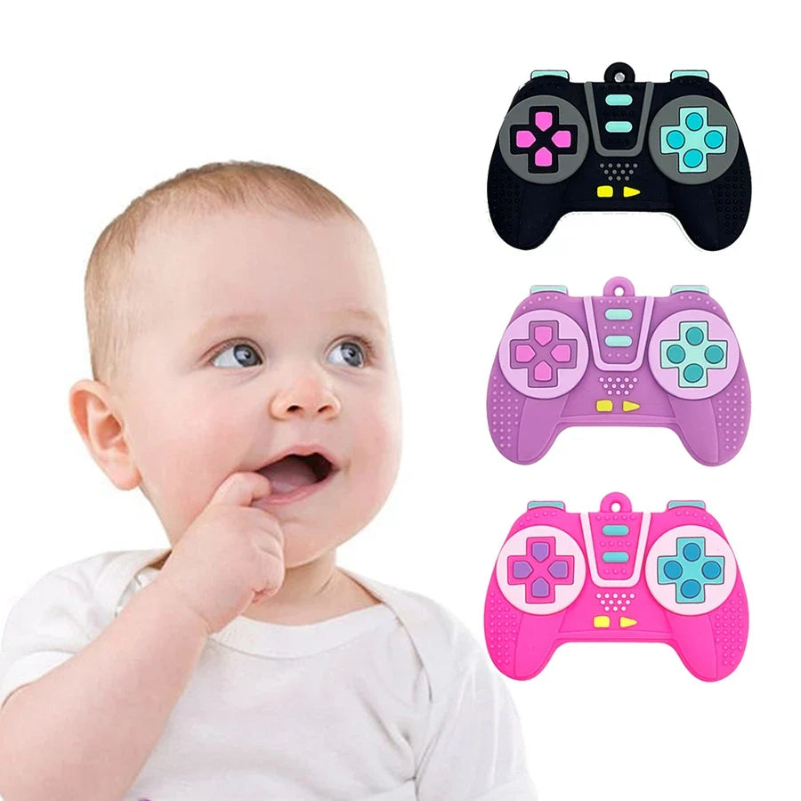 Children’s Silicone Remote Control Teether – Baby Gum Pain Relief, Safe Chew Toy for Infants & Toddlers