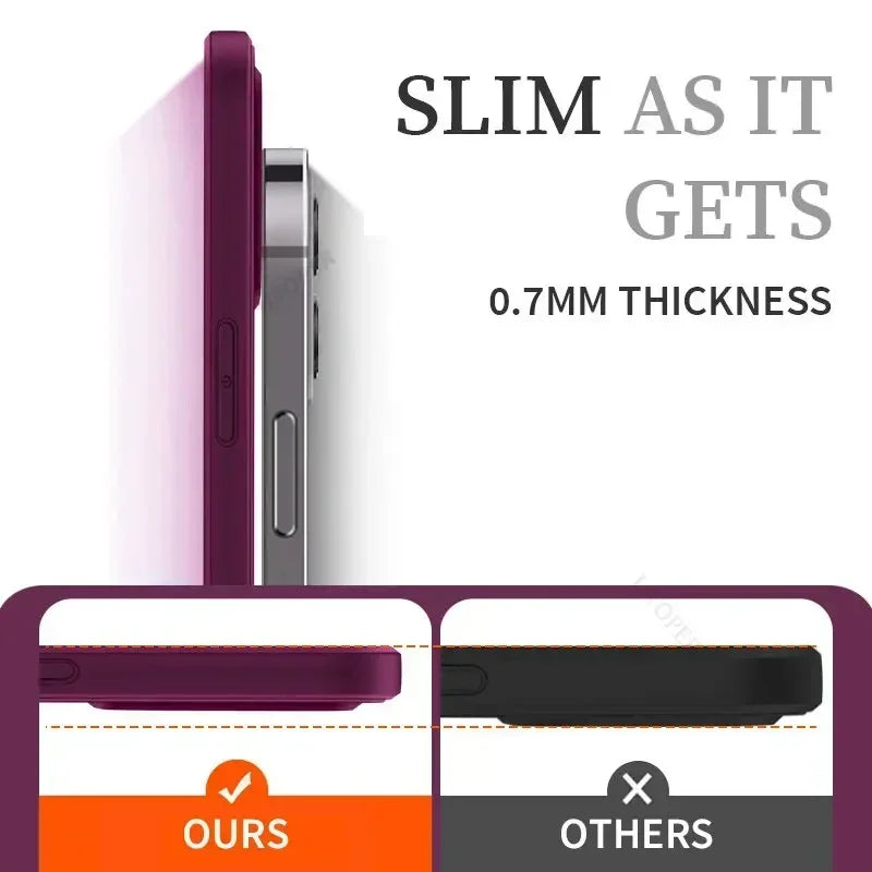 Solid Silicone Phone Case For IPhone 16 & 17