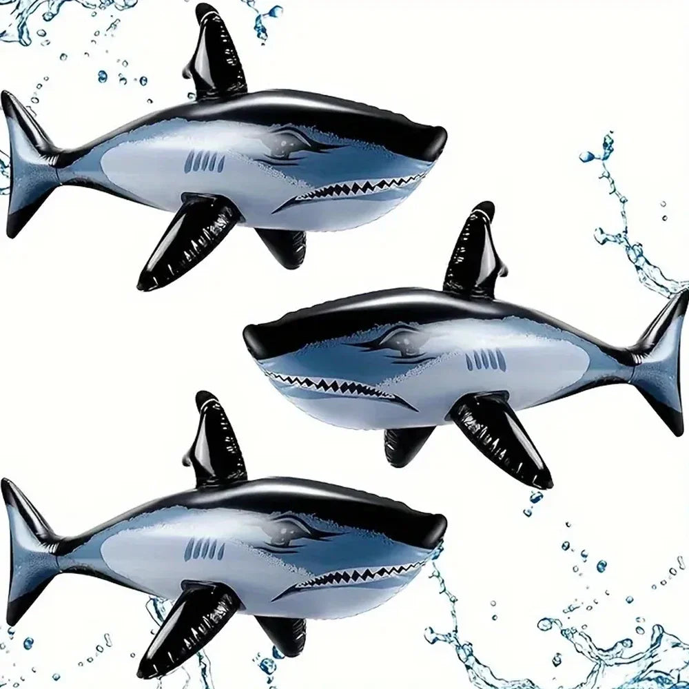 1-3pcs Inflatable Shark Toy Beach Pool Party Swimming Game Toy Water Sports Inflatable Toys Gift