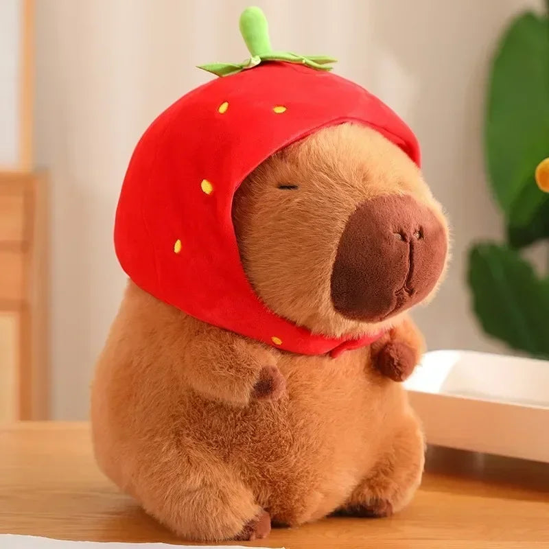 12-32cm Capybara Plush Simulation Capibara Anime Fluffty Toy Cute Doll Stuffed Animals Soft Doll Plush Children Christmas Gift