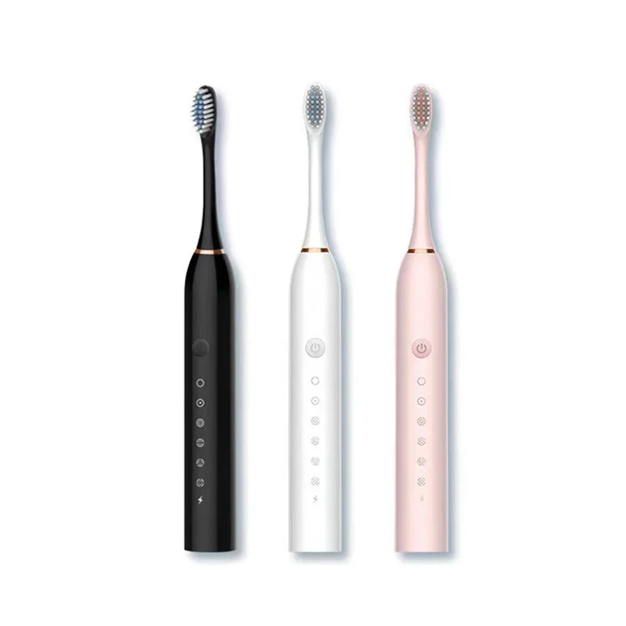 Electric Ultrasonic Toothbrush – 6 Speed Modes Soft Bristle USB Rechargeable Waterproof Tooth Cleaner | Automatic Toothbrush for Adults & Couples