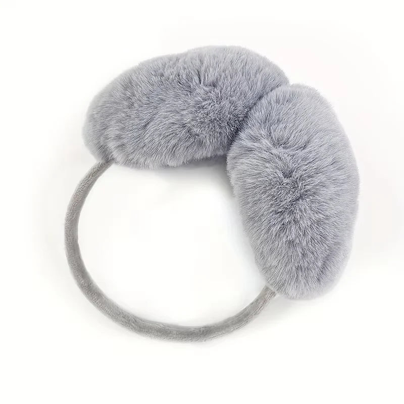 Solid Soft Plush Winter Earmuffs – Unisex Warm Ear Covers for Outdoor Use | Fashion Fleece Earflap Protection for Men & Women