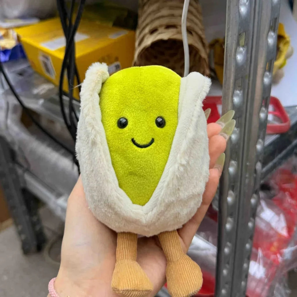 12cm Pistachio Nut Plush Toy – Cute Stuffed Doll for Home Décor, Living Room, and Birthday Gifts