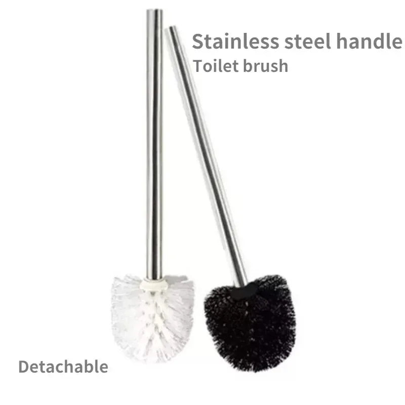 Japanese Minimalist Toilet Brush – Stainless Steel Handle