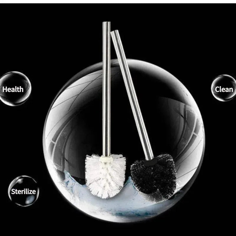 Japanese Minimalist Toilet Brush – Stainless Steel Handle