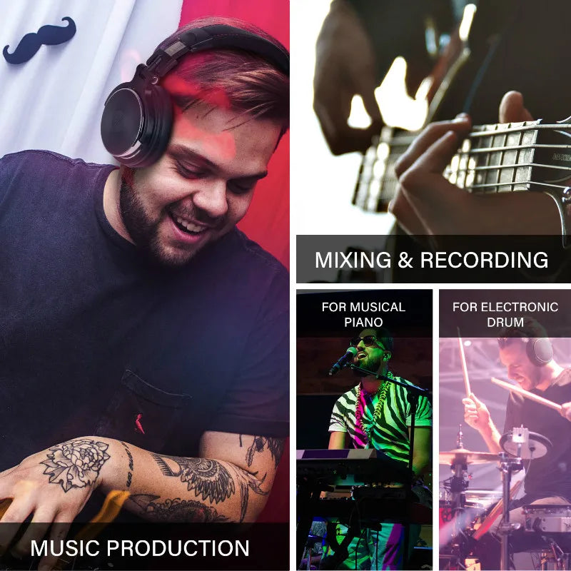 OneOdio Wired Over-Ear Headphones – Professional Studio DJ Hi-Res Headset