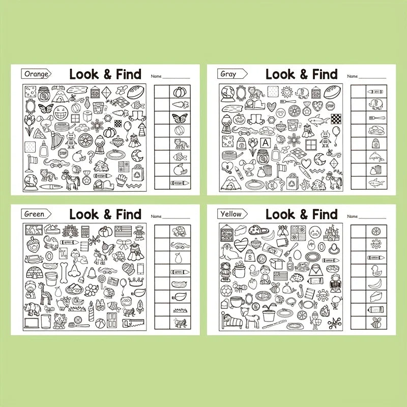 Kids’ Hidden Object Coloring Book – 100+ Search & Coloring Activities