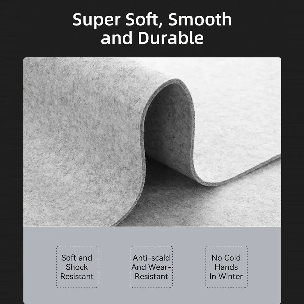 Large Wool Felt Mouse Pad – Non-Slip Writing Mat & Keyboard Desk Protector for Home, Office, and Gaming