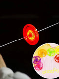 6 Pcs Fun Hand Pulled LED Light Up Flywheel Toys Children's Day Party Birthday Guest Gift Pinata Filler Kindergarten Gift Prize
