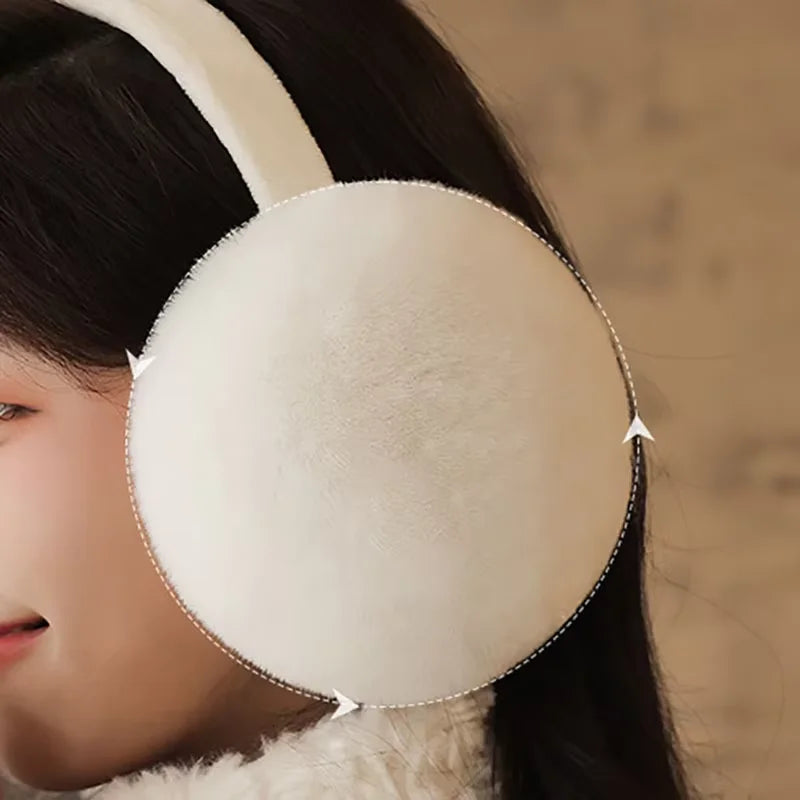 Solid Soft Plush Winter Earmuffs – Unisex Warm Ear Covers for Outdoor Use | Fashion Fleece Earflap Protection for Men & Women