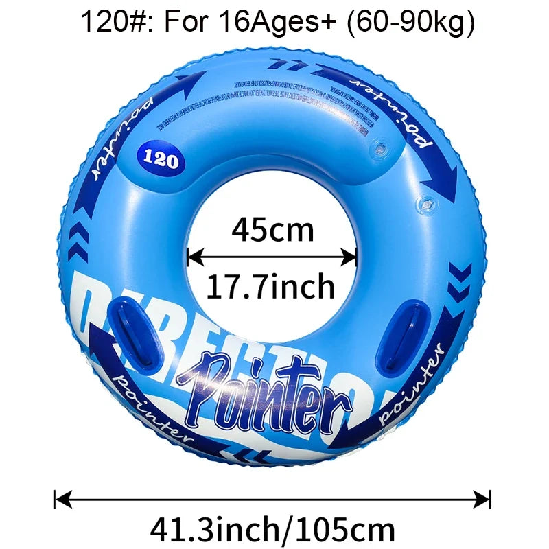 Double Airbag Swimming Rings Thickened Anti-rollovers for Adults Children, Floating Equipment, Beach Toys, Inflatable Life Buoys