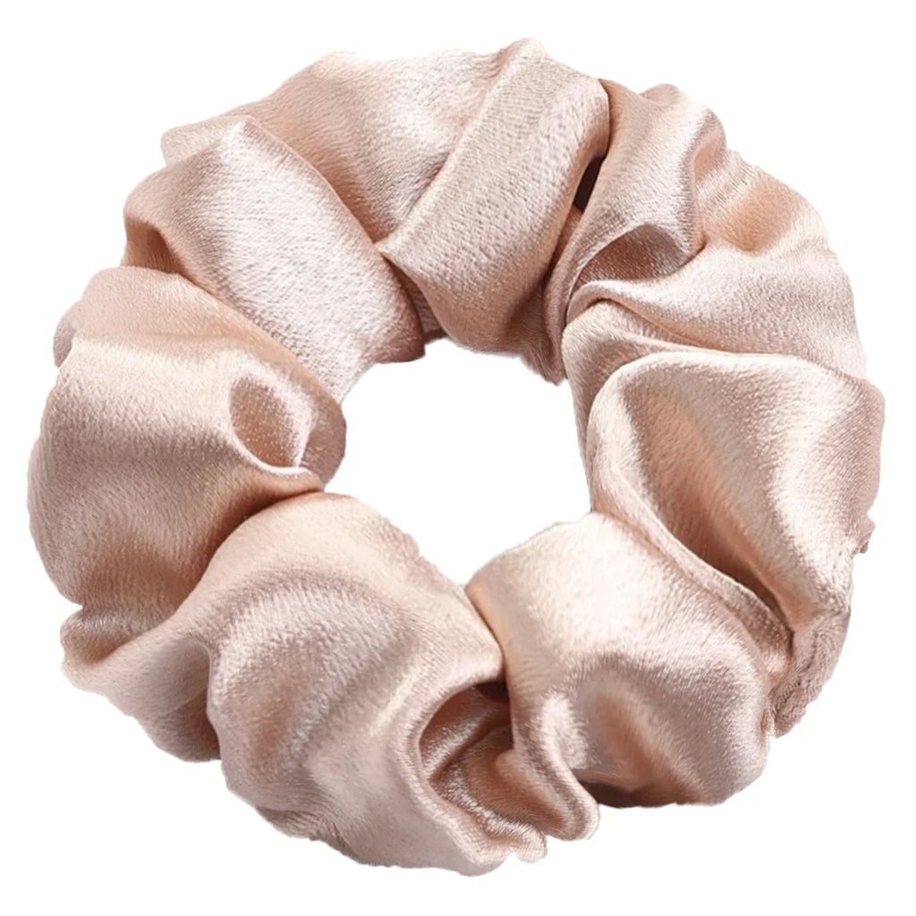 10/5 Pcs Satin Hair Scrunchies Set for Women & Girls – Soft Silk Elastic Hair Bands | Elegant Solid Color Ponytail Holders & Headwear Accessories