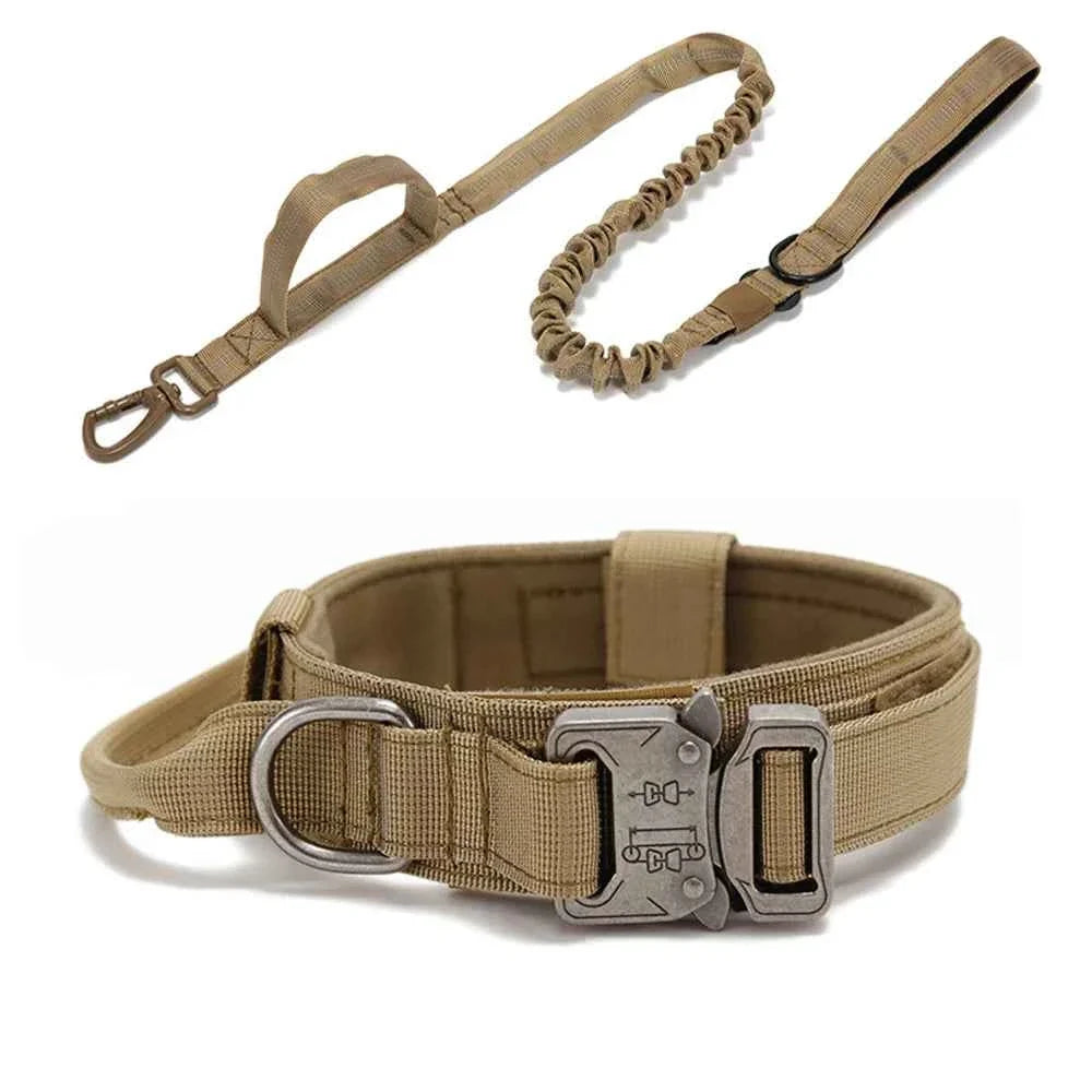 Durable Nylon Dog Collar with Reflective Leash Set