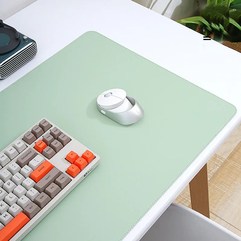 White Mouse Pad – Large Portable Waterproof Non-Slip PU Suede Gaming & Office Desk Mat for Keyboard and Mouse