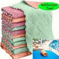 5/10/20PCS Kitchen Towels – Ultra-Fine Fiber Cleaning Cloth Set, Absorbent, Soft, and Stain-Removing Light Gray Towels