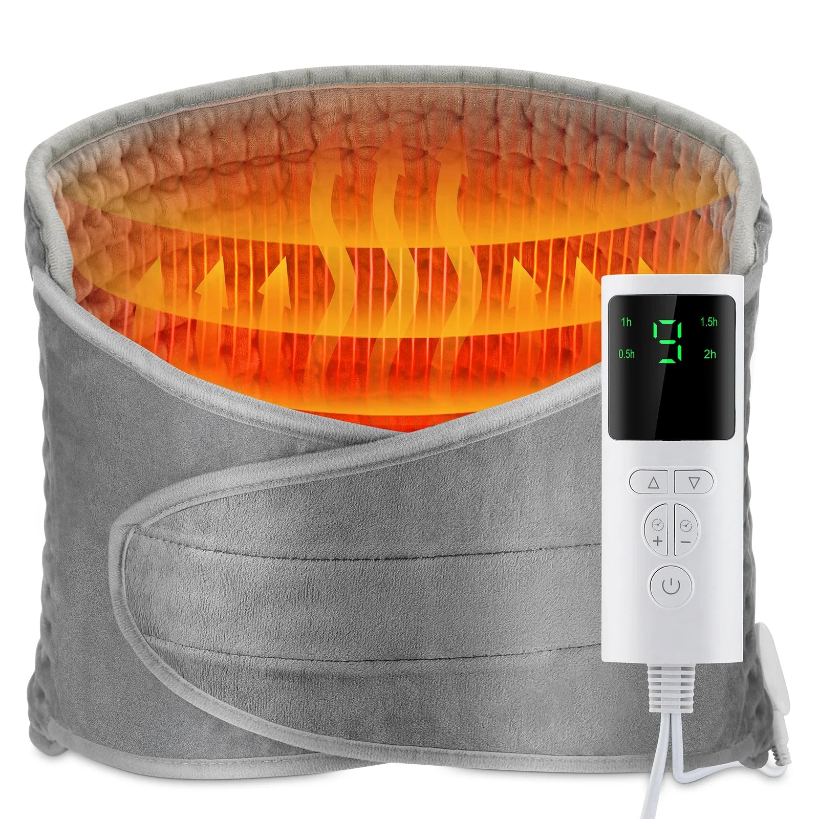 Electric Heating Waist Belt – Adjustable Thermal Pad for Back & Abdomen