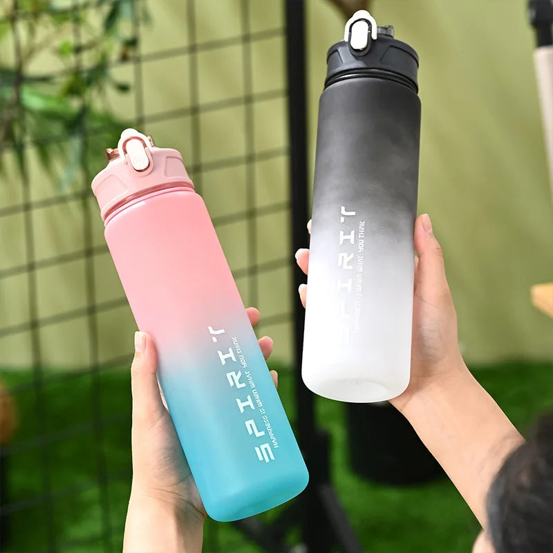 1PCS 800ML Large Capacity Sports Water Bottle – Leak-Proof, Portable Plastic Cup for Gym, Outdoor, Travel & Fitness