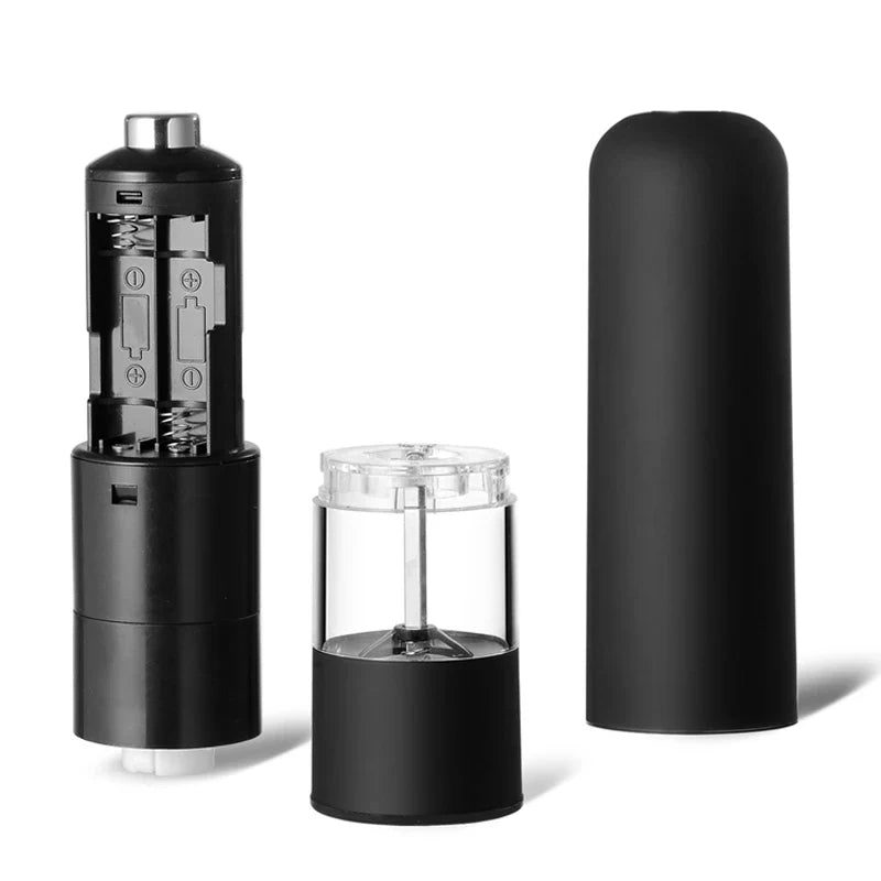 Electric Battery-Powered Salt & Pepper Grinder – Automatic Plastic Mill Shaker | Adjustable Spice Grinder for Home Kitchen Cooking
