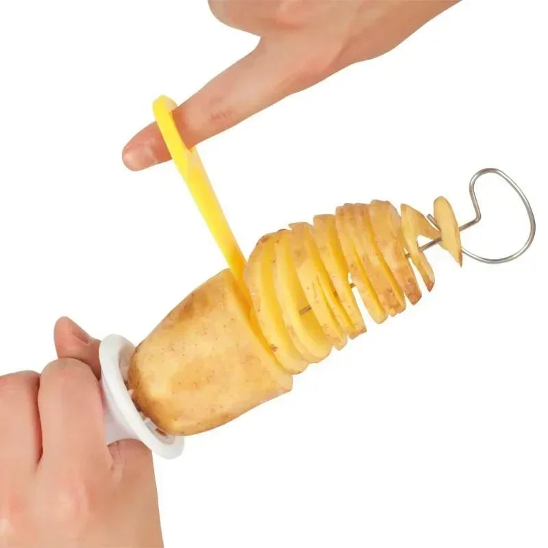 Kitchen Whirlwind Potato Spiral Cutter Potato Tower Making Machine Vegetable Slicer Vegetable Tools Accessories Gadgets