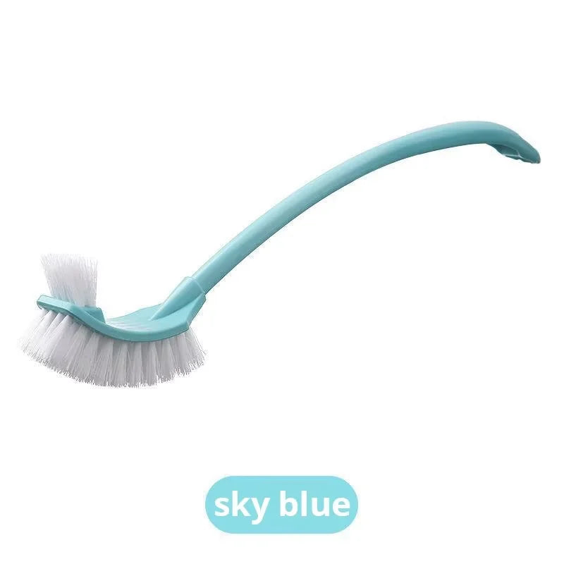 Multi-Function Double-Head Toilet Brush – Soft Hair Long Handle Cleaner