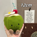 Lemonade Coconut Plush Toy – Very Soft Palm Tree & Red Coral Cartoon Doll, Cute Home Décor & Christmas Gift