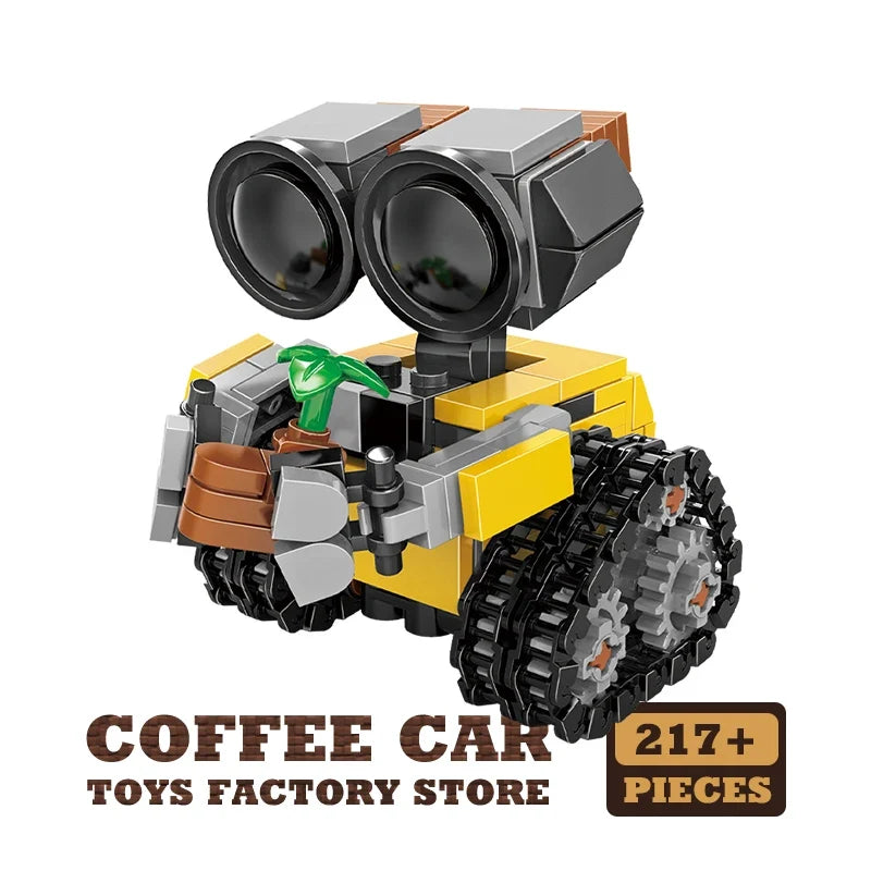 Space Mini Robot MOC Building Bricks Toys 217Pcs Tracked Bot Model Classic Movie Sci-Fi Blocks Dolls Kids Adult Christmas Gifts